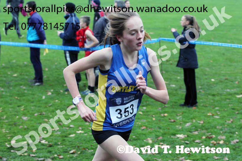 Women's under-17s and under-20s European Cross Country Trials, Sefton Park, Liverpool. Photo: David T. Hewitson/Sports for All Pics